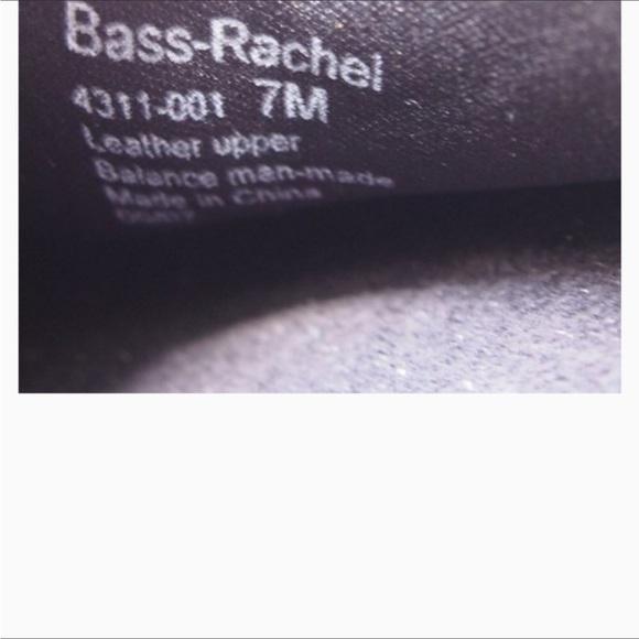 Bass Rachel Black Leather Suede Mules NWOT! Size 7 - Picture 5 of 8